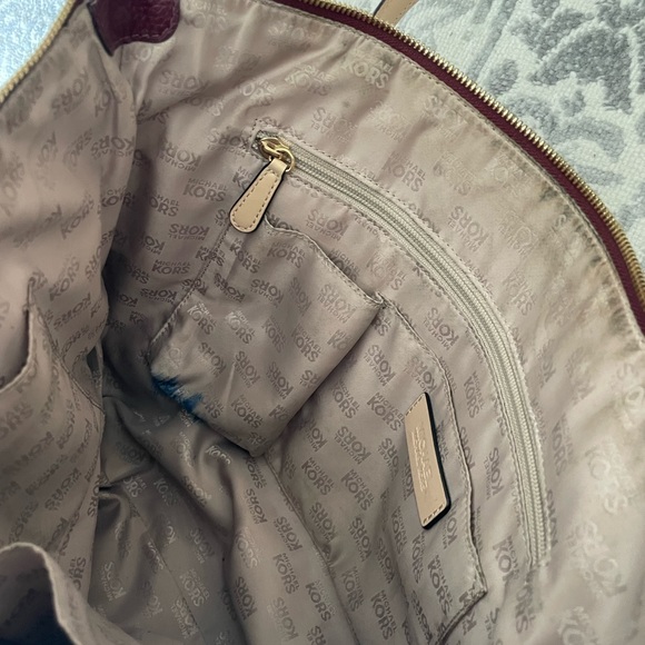 Michael Kors Maroon Handbag - Picture 4 of 5